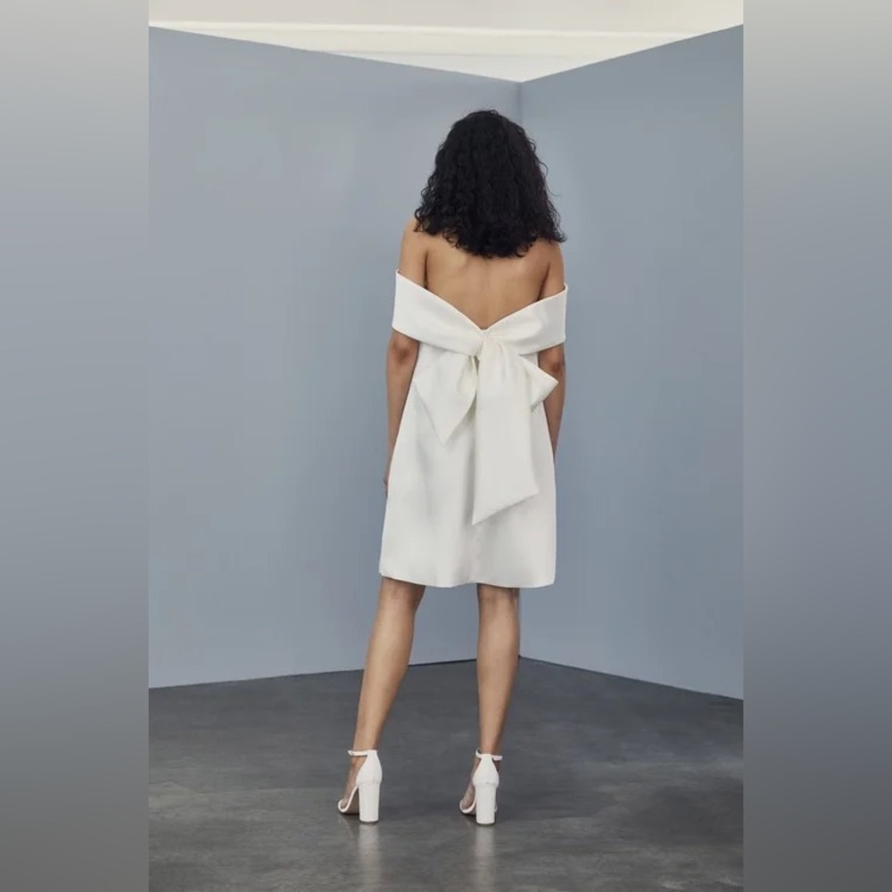 Amsale Little White Dress 165